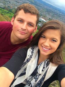 Fellow FSU student Haylee Wilson and I at the top of Arthur's Seat.