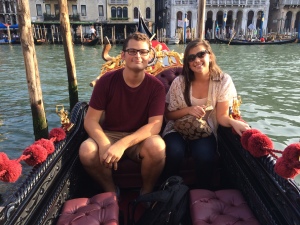 Haylee Wison and I on a gondola tour in Venice. (Nick DeMichele)