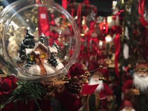 Detail of one of many stalls in the Salzburg Christmas markets in Austria. (Nick DeMichele)