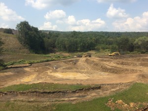 Before this project was started, the property was filled with trees. The area was graded to make room for the pond. (Brad Kroner/TBL)