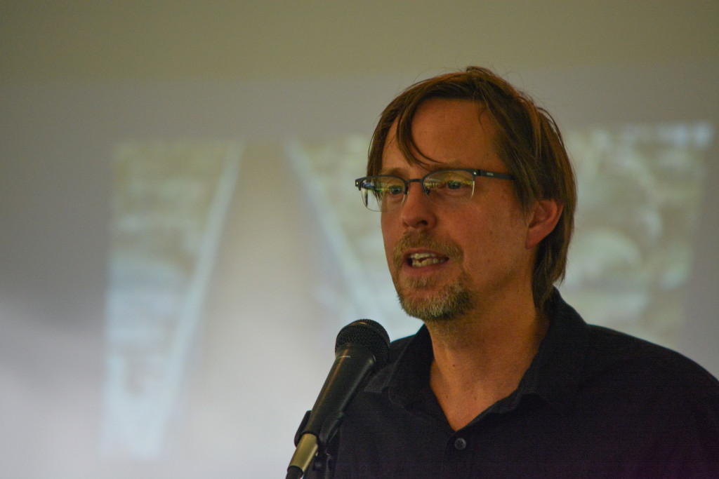 FSU Professor Skott Brill presents at the Appalachian Festival Symposium. (Nick DeMichele/TBL)