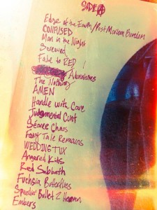 "Speedin' Bullet 2 Heaven" track list.