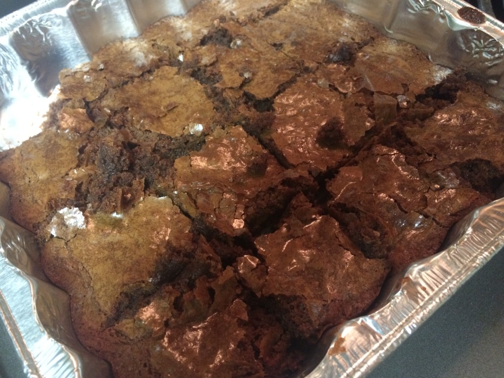 Finished product, sans icing. Not the best brownies I've ever had, but not the worst.