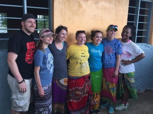 From left to right: Doug Baer, Elle Wilson, Jocelyn Williams, Katie McCartney, Gabrielle Cousino, Sarah Deprey-Severance, and India Lacey. (Photo credit: India Lacey)