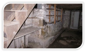 The undeveloped basement of a rental property leased by a Frostburg student.