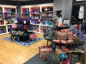 Jim Barne's extensive selection of Vera Bradley merchandise enticed many students to shop at Crestmont throughout the day (TBL/Nick DeMichele).