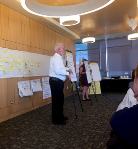 Pat Sanaghan facilitates the task force during the two-day workshop. (TBL/Nick DeMichele)