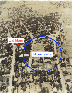 Archived overview of Brownsville. (Special Collections)