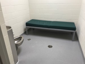 One of two holding cells at the new university police building. (TBL/Nicole Leighty)