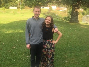 Harry Redding and Katurah Morrish at the English Department picnic