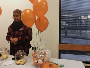 The front table at the event with the raffle. Pictured: J. Gourdin Photo credit: Torie Costa