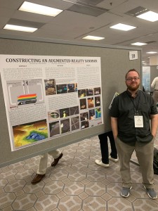 Dr. Wetherholt presents his poster at the American Association of Geographer's national conference