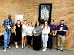 Pictured: Phillip Fralin, Jennifer Browne, Victoria Costa, Lillian Johnson, Kat Wharton, Tiffany Gulick, Jordan Beachy, and Kevin Knott. Photo by: Mary Anne Lutz