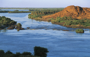 The Nile River covers about one tenth of Africa. // National Geographic 