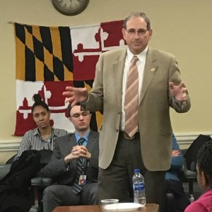 Senator George Edwards at Frostburg State University in 2019 | photo: FSU Media and Communications