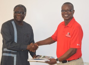 Dr. Saku with Prof. Daniel Asiedu