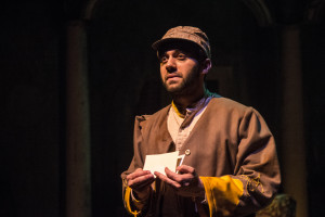 Nathaniel Kidd as Caleb reads a wartime letter to his beloved | photo: Dr. Jill Morris, FSU