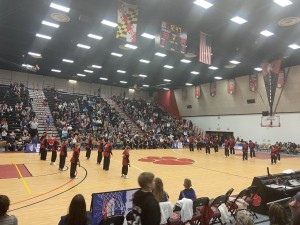 Frostburg Kickmasters perform at halftime. // TBL Gwen Schemm